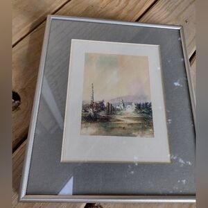 Elegant Silver Framed Art Print